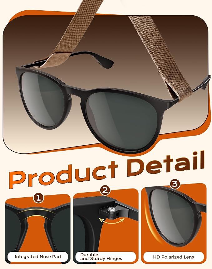 KALIYADI Sunglasses Womens Polarized Womens-Sunglasses: Trendy Sun Glasses with UV400 Retro Style for Party Beach Shopping KAS28-12-14-19