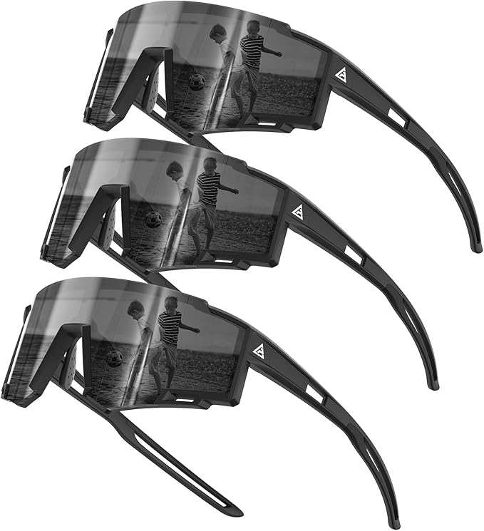 KALIYADI Polarized Kids-Sunglasses Sports Sunglasses-for-Kids: Boys Girls Sun Glasses with UV400 for Running Cycling Age 6-14 S168-11-11-11