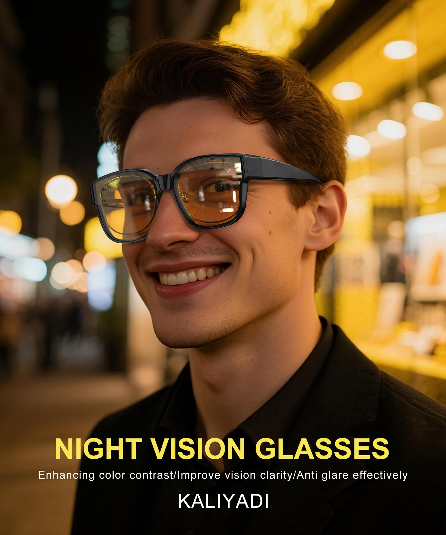 KALIYADI Night-Vision Driving Glasses Fit-Over-Eyeglasses:Anti-Glare Oversized Glasses for Men Women High Definition Lens XXL(WMKAS108-8)