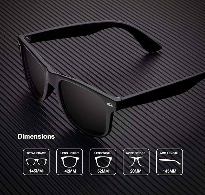 KALIYADI Sunglasses Men Polarized for Mens and Womens Unisex Sun Glasses for Driving UV Protection S22-1