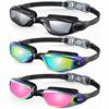 KALIYADI Swim Goggles Adult Goggles-Swimming-men and Women: Anti Fog No Leak and Ultra-wide Field of View 3 Pack WMKAY01-1-2-3