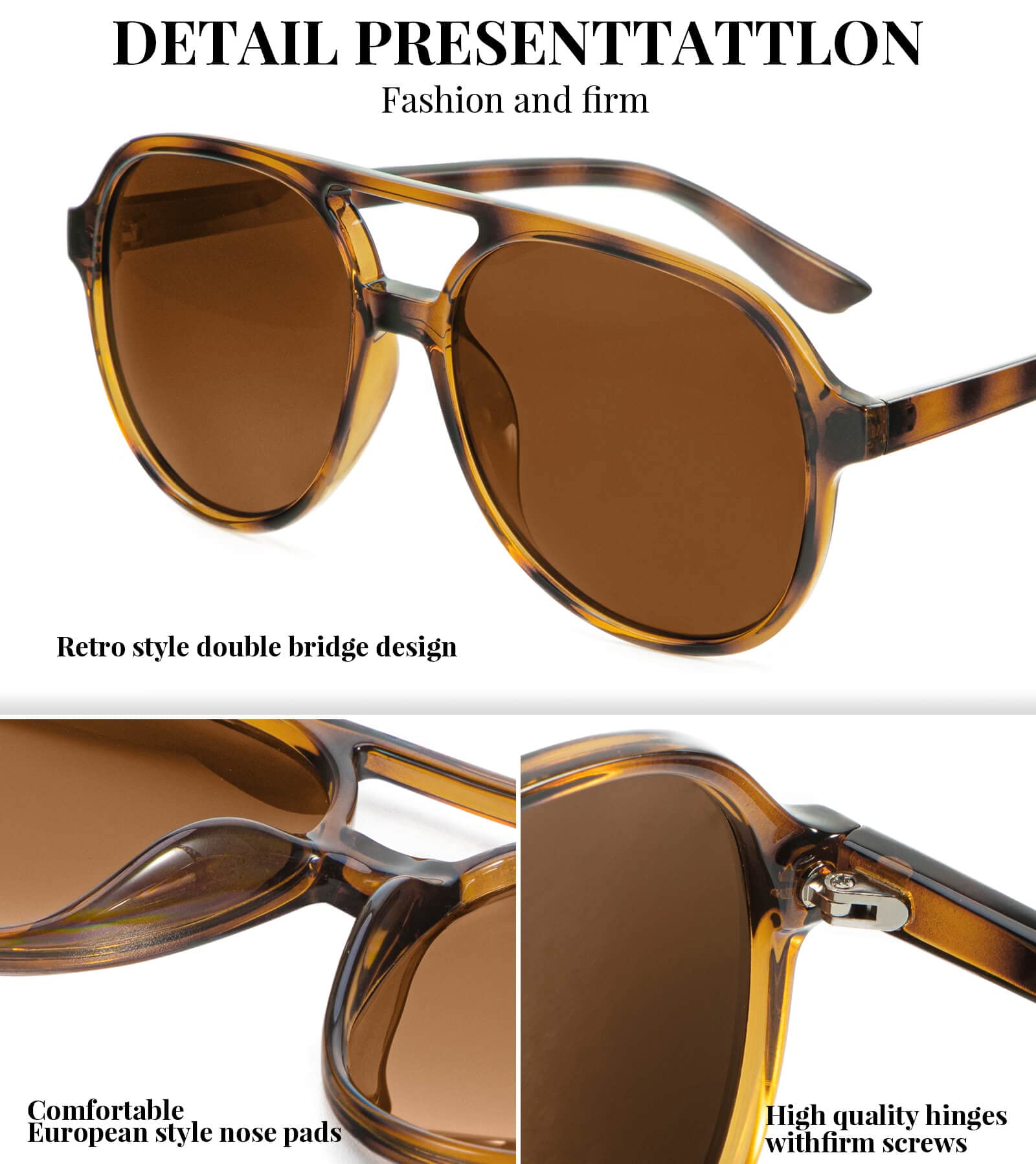 KALIYADI Aviator Sunglasses for Women,Retro Square Sun Glasses with 70s Vintage Style and UV Protection 2 PackWMKAS2410-1-3