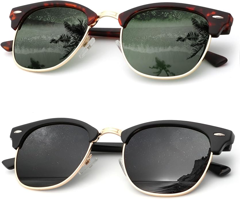 KALIYADI Sunglasses Men Polarized for Mens and Womens Unisex Sun Glasses for Driving UV Protection S23-1-2
