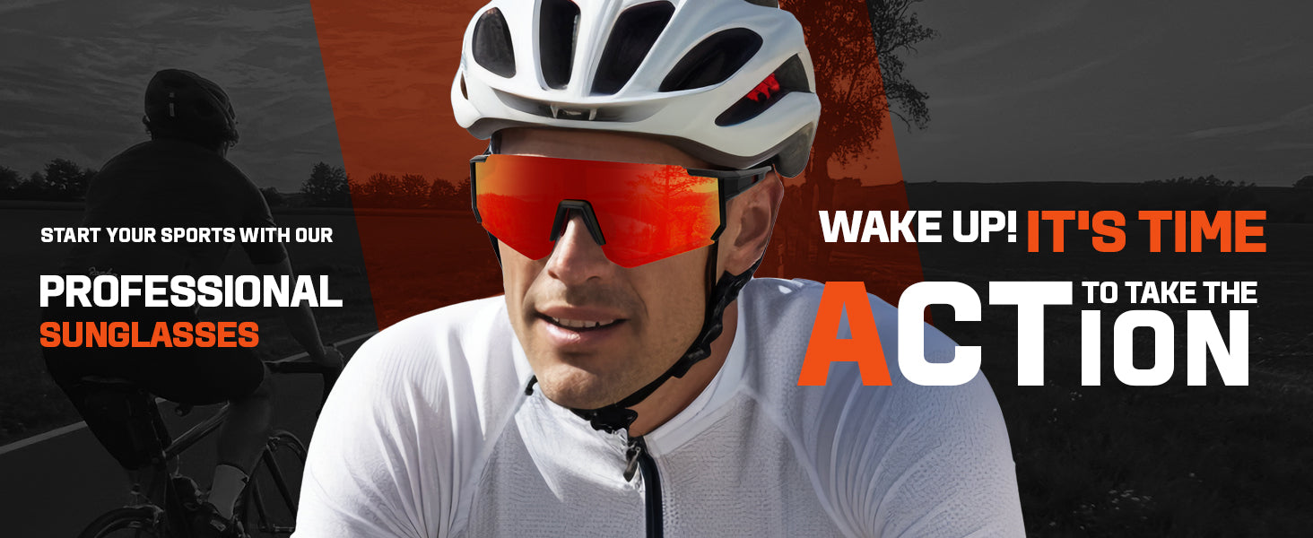 KALIYADI Sports Sunglasses-for-Men Polarized Running-Sunglasses: Sport Mens Sunglasses with UV Protection for Cycling Fishing S93-10-11-12