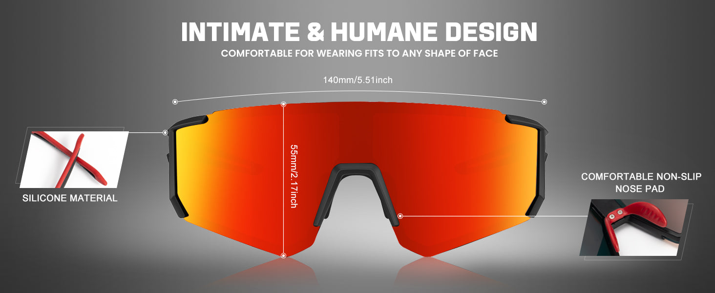 KALIYADI Sports Sunglasses-for-Men Polarized Running-Sunglasses: Sport Mens Sunglasses with UV Protection for Cycling Fishing S93-10-11-12