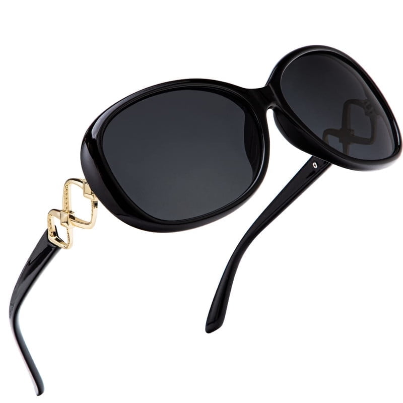 KALIYADI Oversized Sunglasses for Women, Vintage Women Sunglasses Trendy Polarized Sunglasses with UV Protection(WMKAS3703-1)