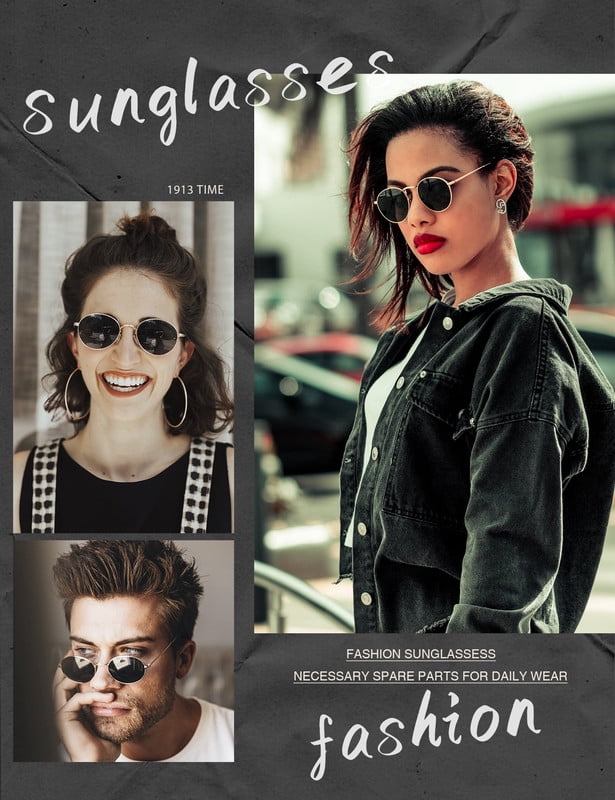 KALIYADI Polarized Round Sunglasses for Men Women Retro Metal Hippie Circle Style Sun Glasses 3pack WMKAS36-1-2-8