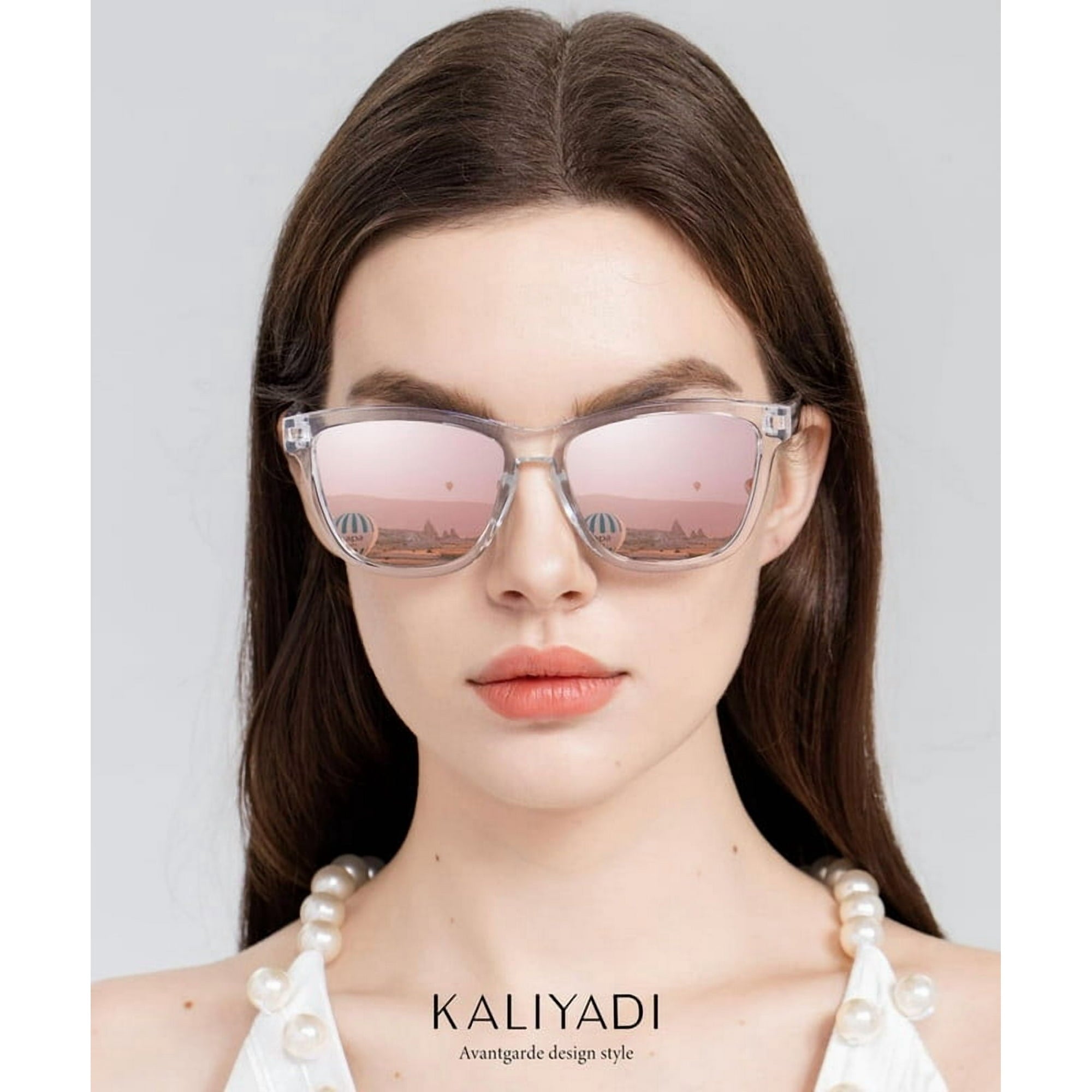 KALIYADI Womens-Sunglasses Polarized Sunglasses-Womens Trendy: Retro Sun Glasses with UV Protection for Travel Driving（WMS06-1-15-23）