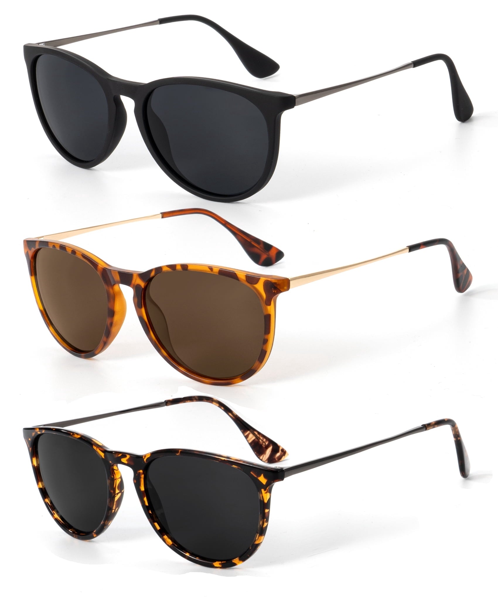 KALIYADI Cat Sunglasses Women Retro Polarized Sun Glasses with UV Protection for Women(S28)